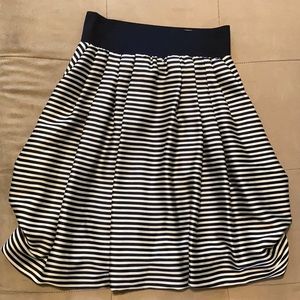 H&M striped satin skirt, size 4